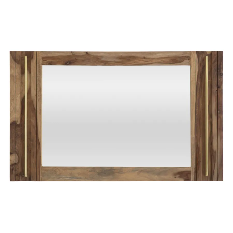 LUSTRO ELEGANT SHEESHAM 120X3X73 cm (WYMIAR WEWNĘTRZNY 57X84 cm)
